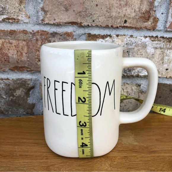 Rae Dunn By Magenta Ceramic Artisan Collection FREEDOM Coffee Tea Mug 16 Oz - Picture 8 of 9